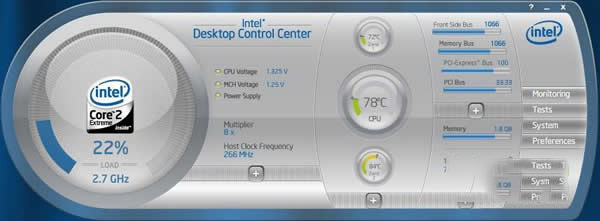 Intel Desktop Control Center截图