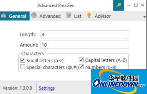 密码生成工具(Advanced PassGen)截图