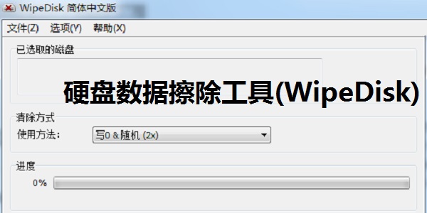 硬盘数据擦除工具(WipeDisk)截图