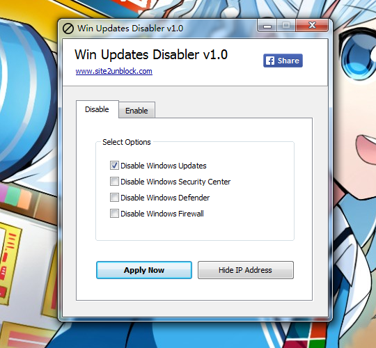 win10家庭版自动更新禁止工具(win updates disabler)截图