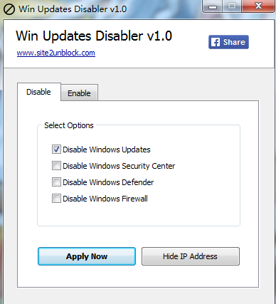 win10家庭版自动更新禁止工具(win updates disabler)截图